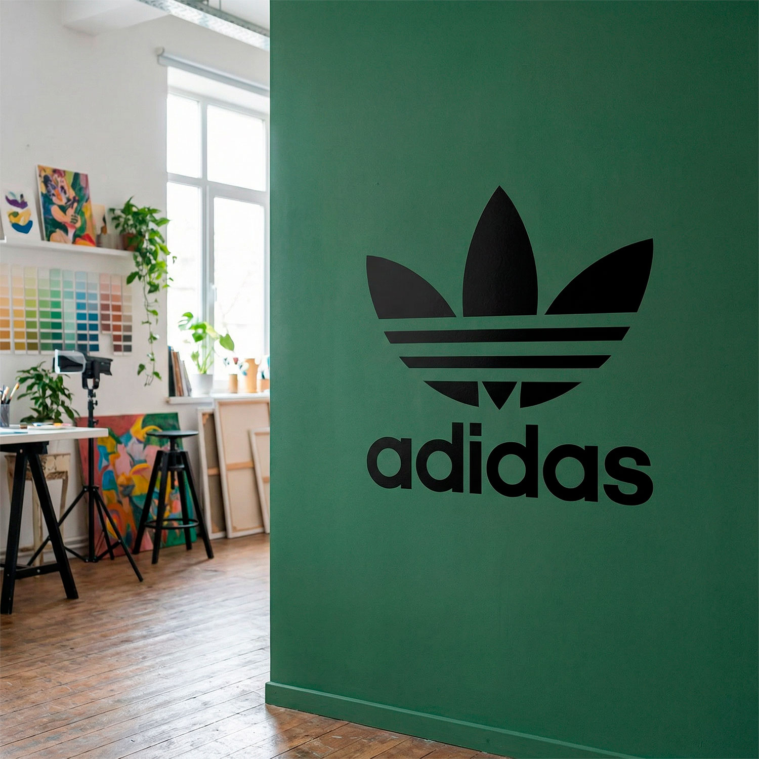 Wandtattoos: Erstes Logo von Adidas