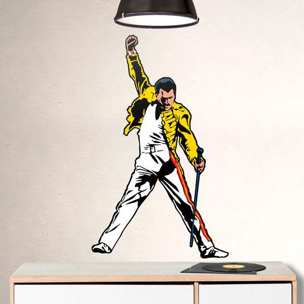 Wandtattoos: Freddie Mercury im Konzert