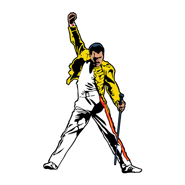 Wandtattoos: Freddie Mercury im Konzert