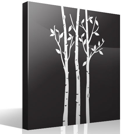 Wandtattoos: Bäume im Wald im Herbst