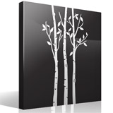 Wandtattoos: Bäume im Wald im Herbst 2