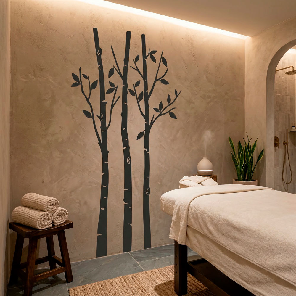 Wandtattoos: B&auml;ume im Wald im Herbst