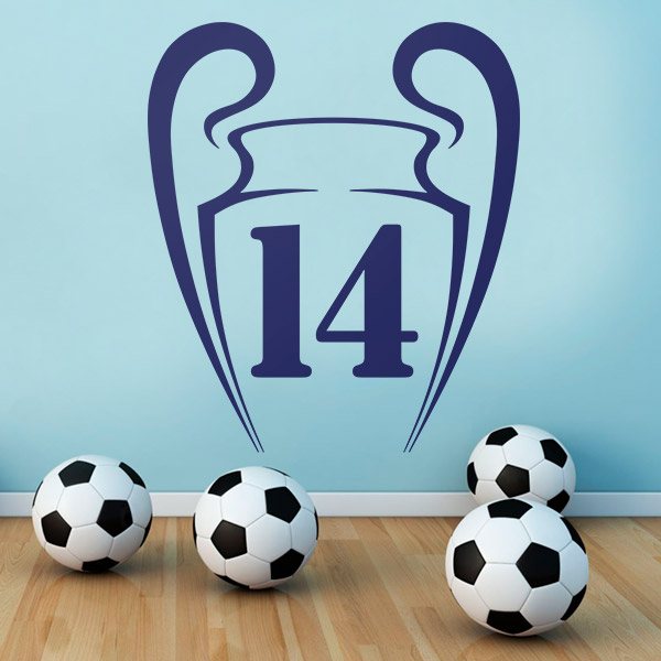 Wandtattoos: Real Madrid 14 Champions
