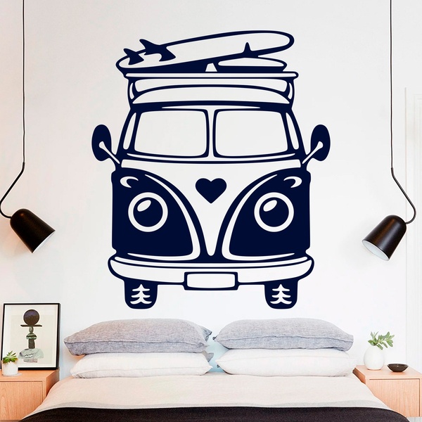 Surfbus mit Surfbrett 0
