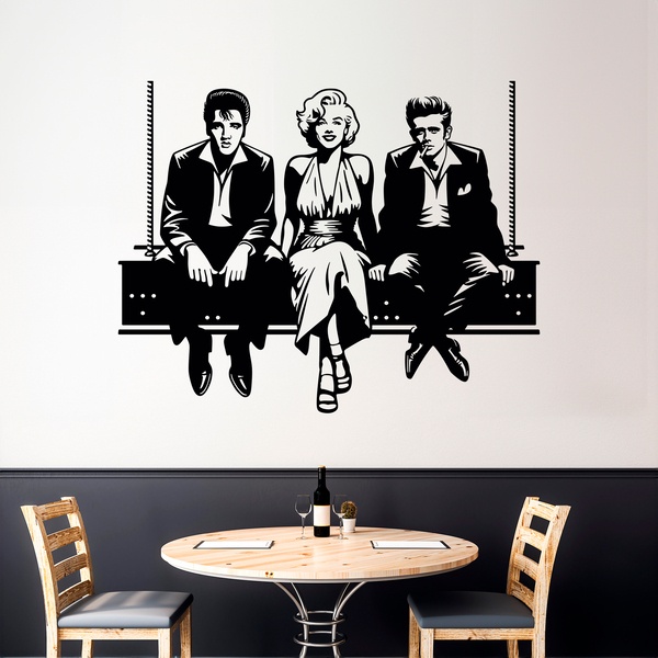 Wandtattoos: Elvis - Marilyn - James