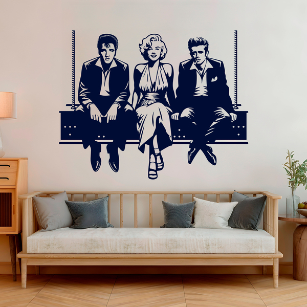 Wandtattoos: Elvis - Marilyn - James