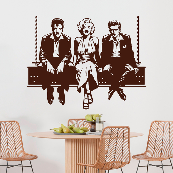 Wandtattoos: Elvis - Marilyn - James