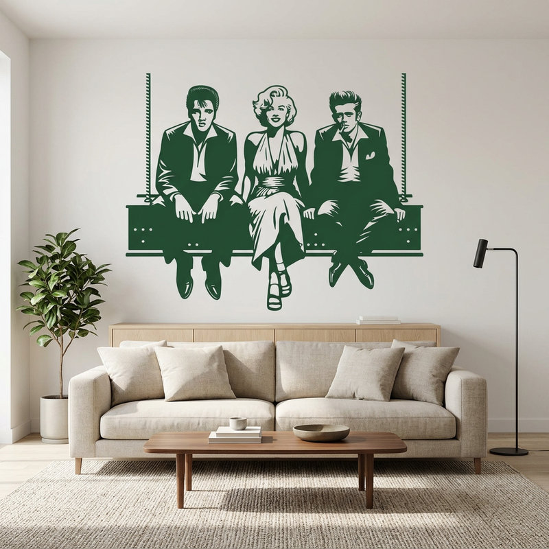 Wandtattoos: Elvis - Marilyn - James