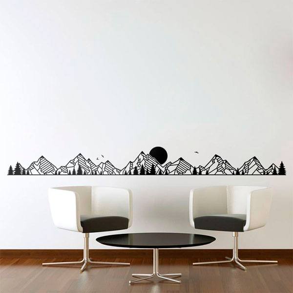 Wandtattoos: Berglandschaft