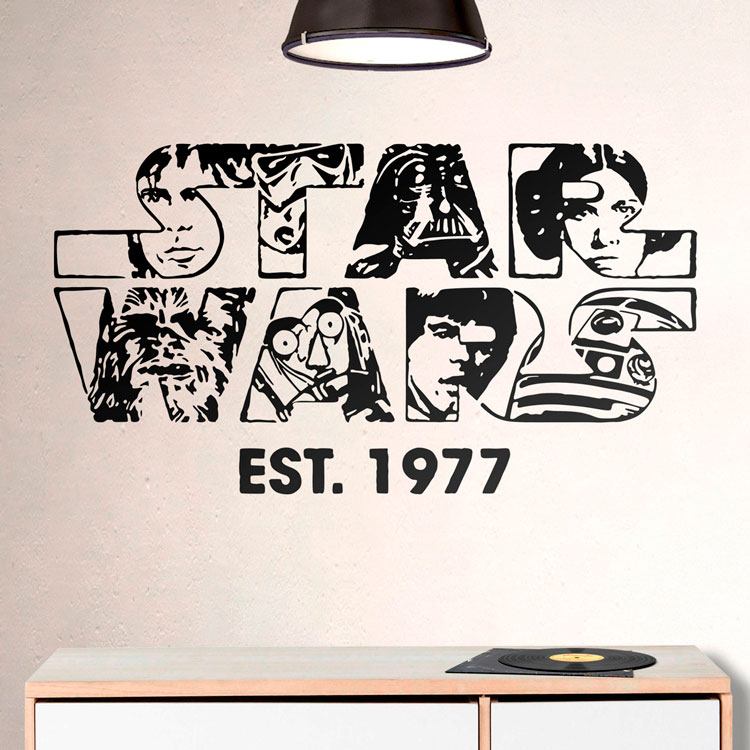 Wandtattoos: Star Wars 1977 Wandtattoo mit ikonischen Charakter