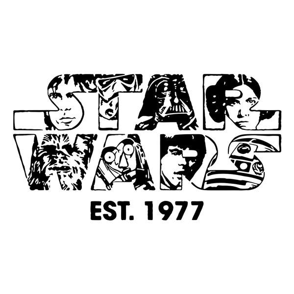 Wandtattoos: Star Wars 1977 Wandtattoo mit ikonischen Charakter