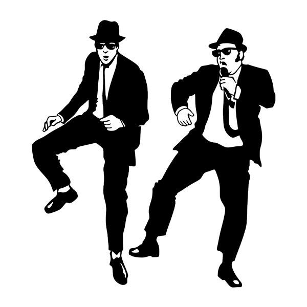 Wandtattoos: Blues Brothers Tanzen