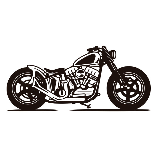 Wandtattoos: Chopper Motorrad