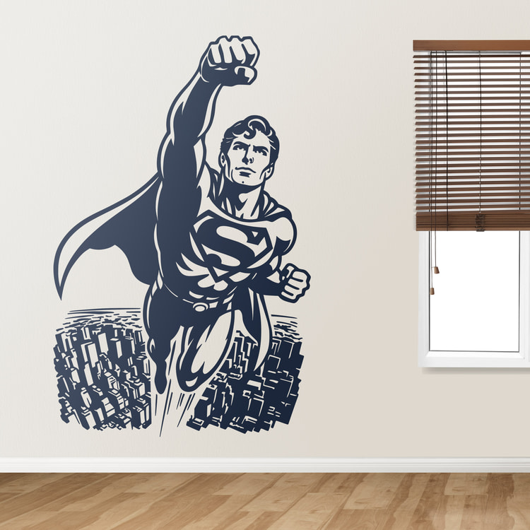 Wandtattoos: Superman Metropolis