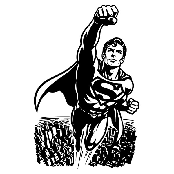 Wandtattoos: Superman Metropolis