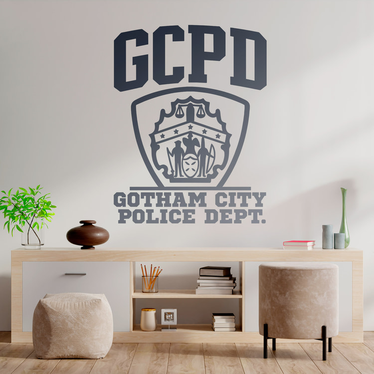 Wandtattoos: GCPD - Gotham City Police Dept