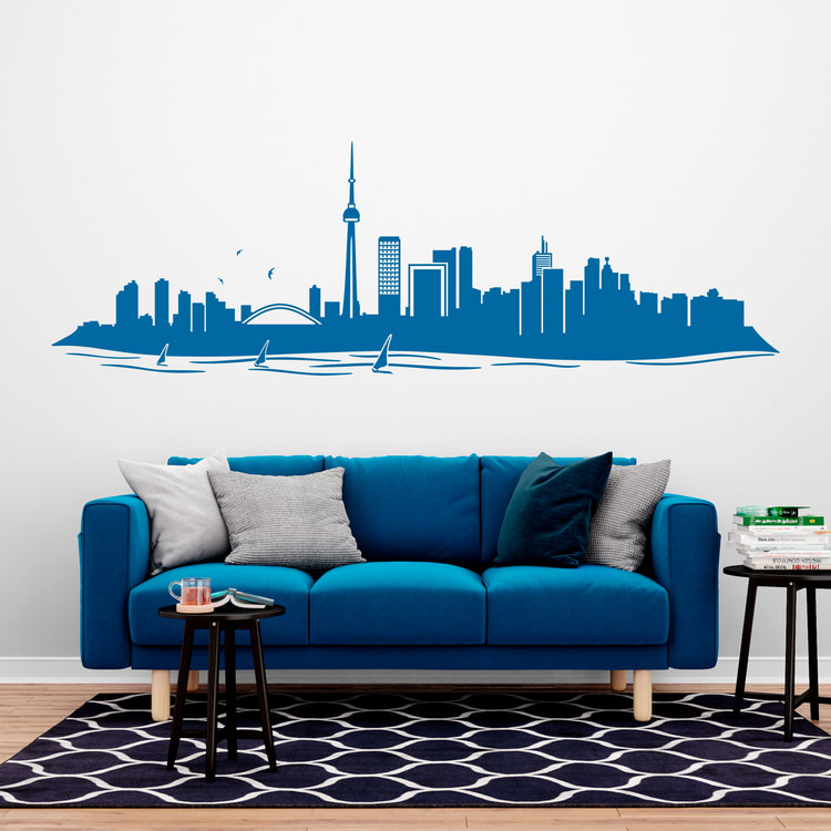 Wandtattoos: Skyline Toronto