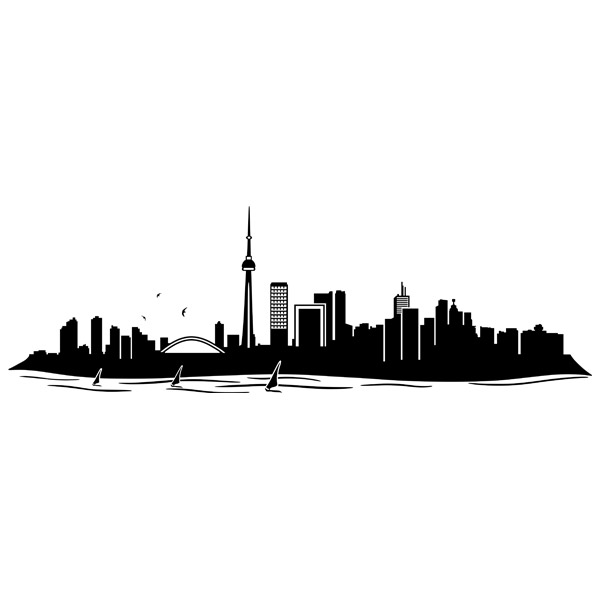 Wandtattoos: Skyline Toronto