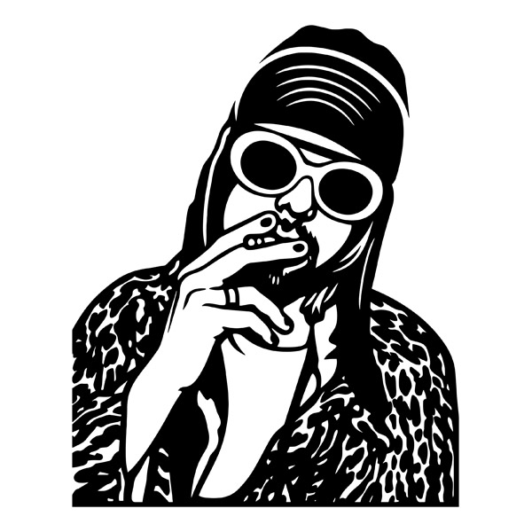 Wandtattoos: Kurt Cobain