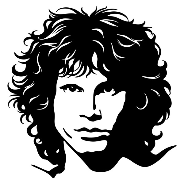 Wandtattoos: Jim Morrison - The Doors