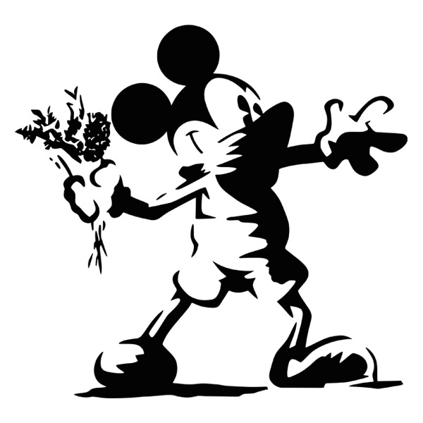 Wandtattoos: Mickey Mouse Banksy