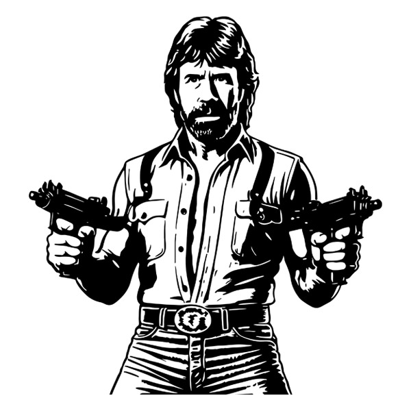 Wandtattoos: Chuck Norris - Invasion USA