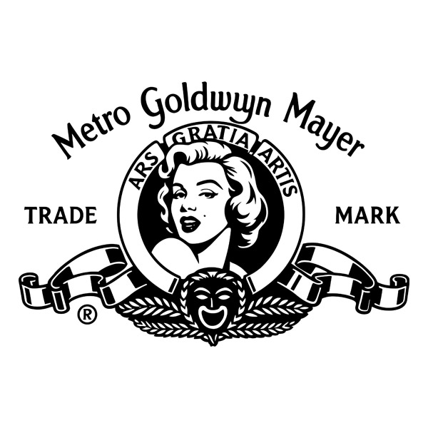 Wandtattoos: Wandtattoo MGM Logo Marilyn Monroe