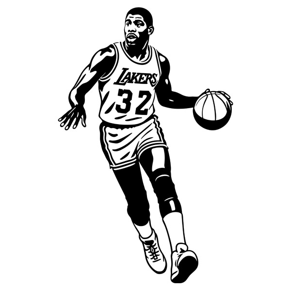 Wandtattoos: Magic Johnson