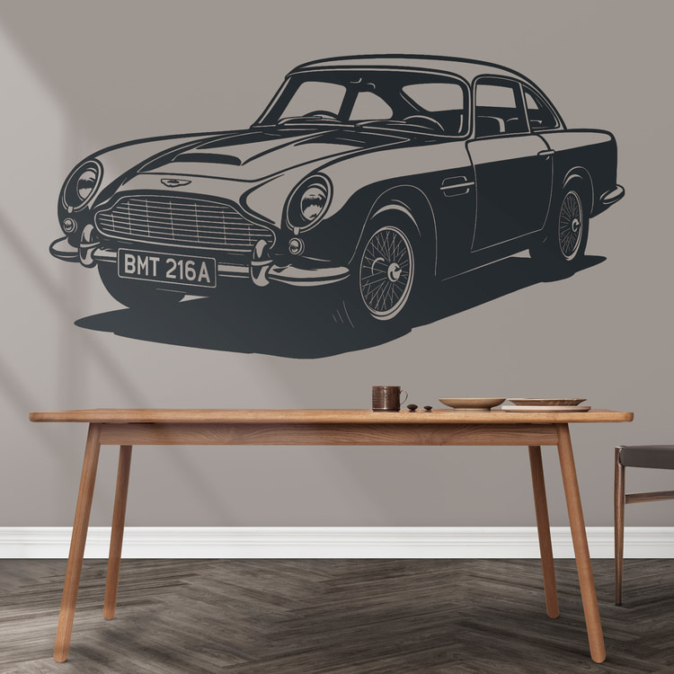 Wandtattoos: Aston Martin DB5 007