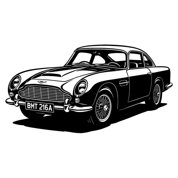 Wandtattoos: Aston Martin DB5 007
