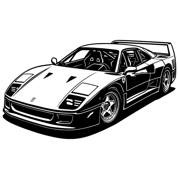 Wandtattoos: Ferrari F-40