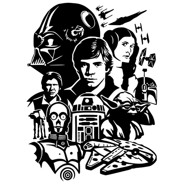Wandtattoos: Star Wars - Original-Trilogie