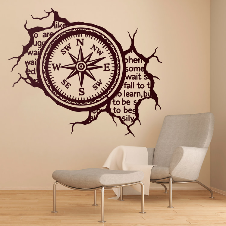 Wandtattoos: Windrose - Text