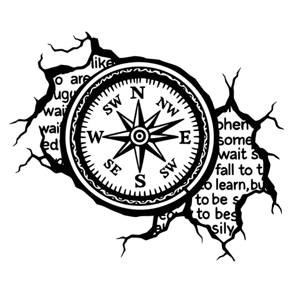 Wandtattoos: Windrose - Text