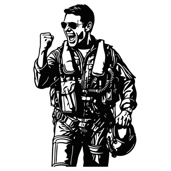 Wandtattoos: Top Gun Maverick - Tom Cruise