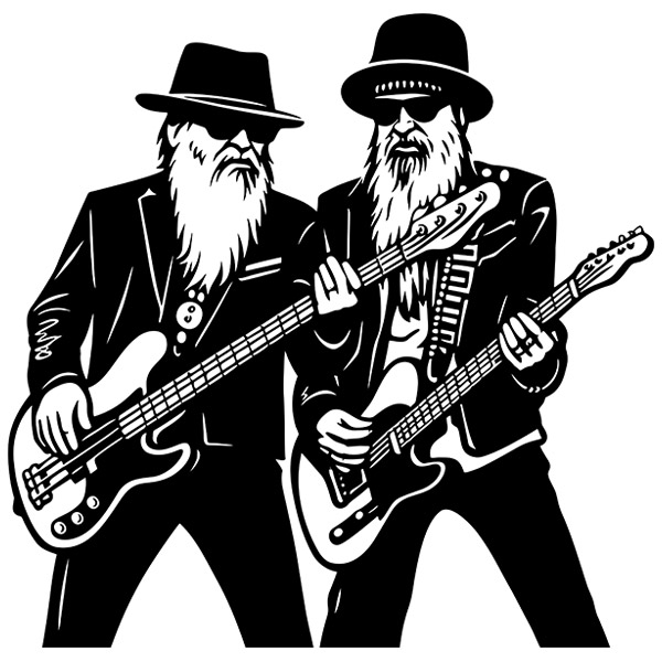 Wandtattoos: ZZ Top