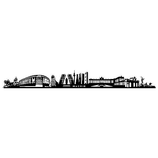 Wandtattoos: Skyline von Madrid