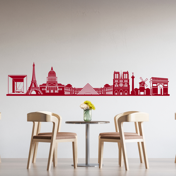 Wandtattoos: Paris Skyline