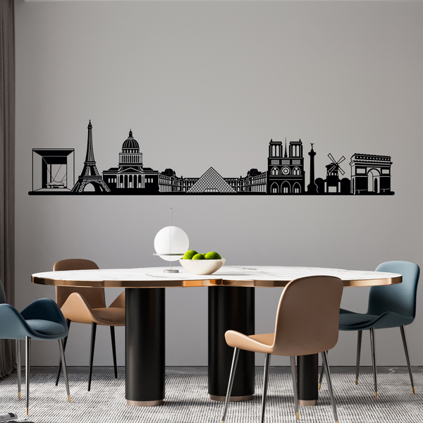 Wandtattoos: Paris Skyline