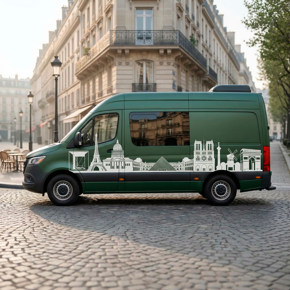 Wandtattoos: Paris Skyline