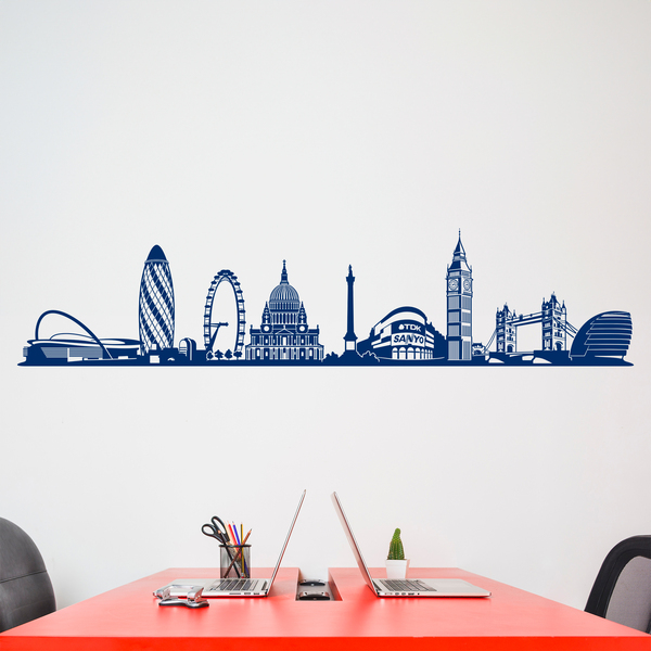 Wandtattoos: Architektonische Skyline von London