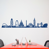 Wandtattoos: Architektonische Skyline von London 2