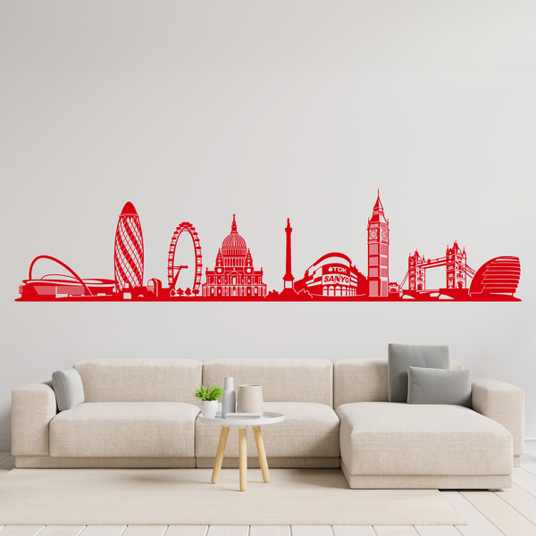 Wandtattoos: Architektonische Skyline von London