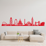 Wandtattoos: Architektonische Skyline von London 3