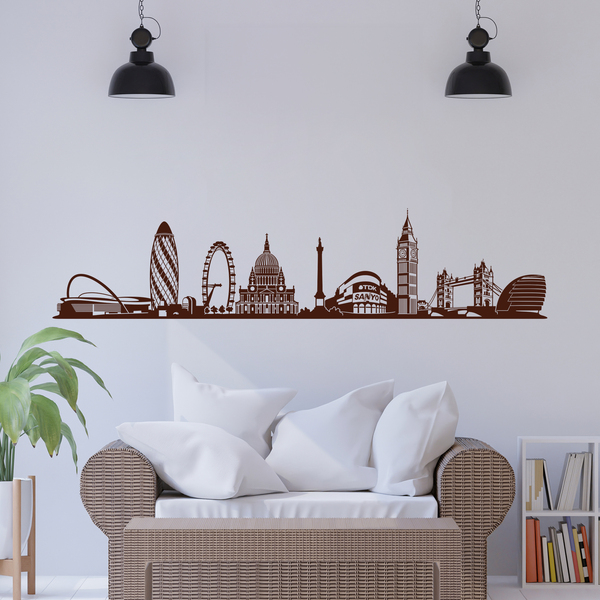 Wandtattoos: Architektonische Skyline von London