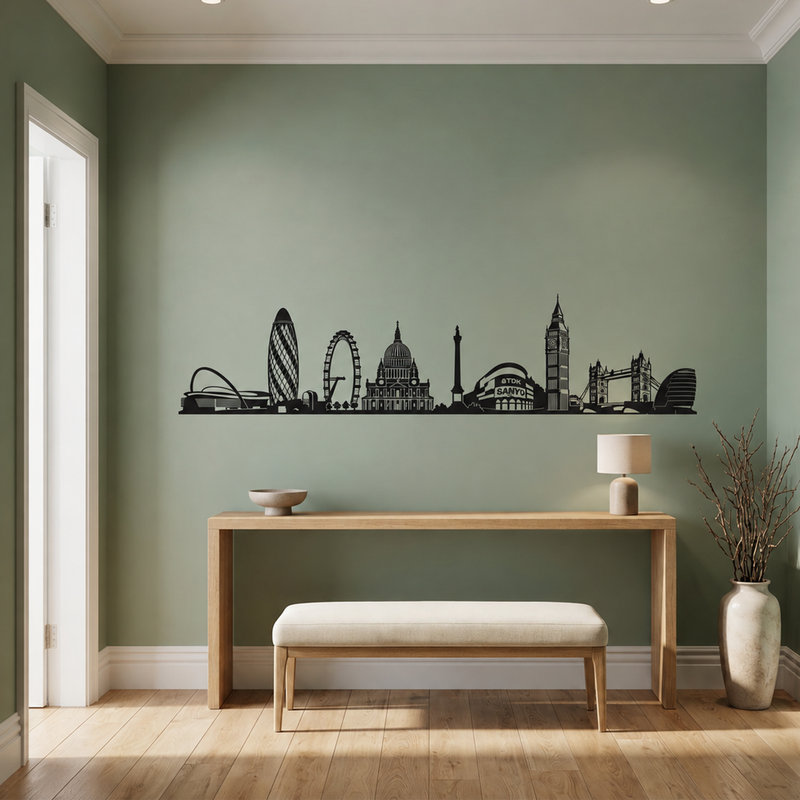 Wandtattoos: Architektonische Skyline von London