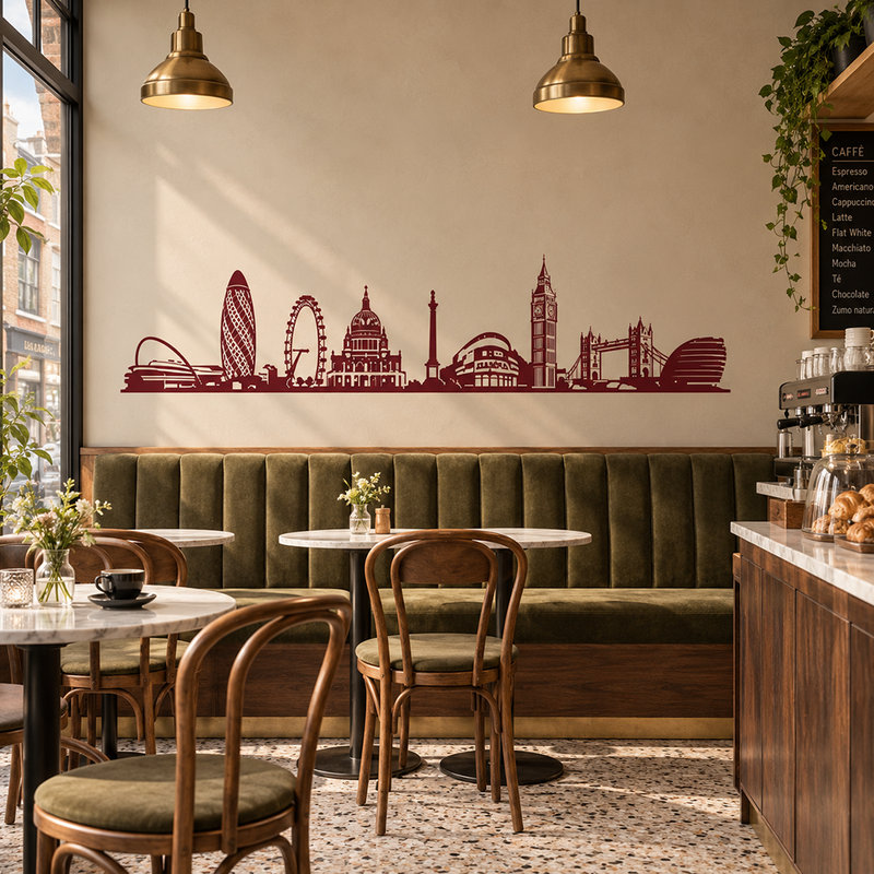 Wandtattoos: Architektonische Skyline von London