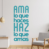 Wandtattoos: Ama lo que haces haz lo que amas 4