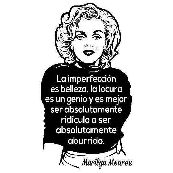 Wandtattoos: La imperfección es belleza... Marilyn Monroe