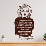 Wandtattoos: La imperfección es belleza... Marilyn Monroe 2